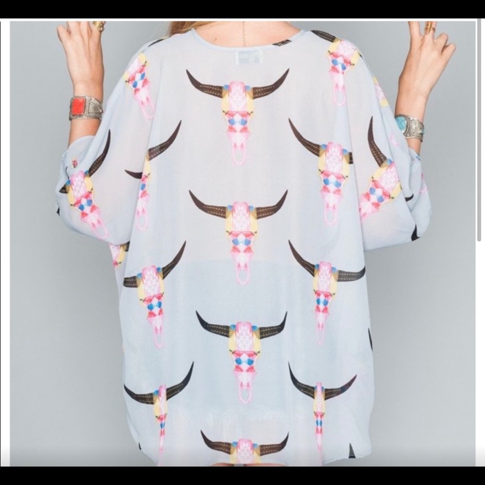 💙 EUC Show Me Your Mumu Shook Tunic - Lite Brite Bull - Picture 2 of 4